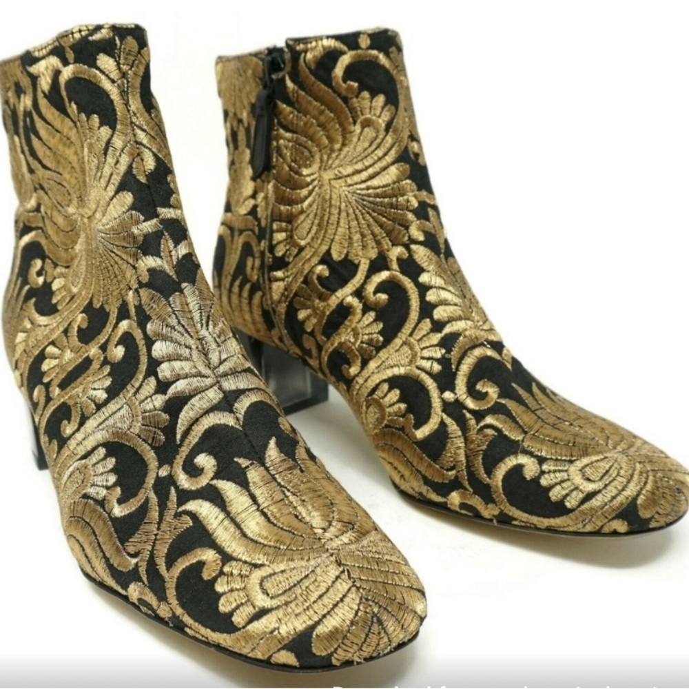 NWOB Tory Burch Carlotta Naya Booties Embroidered Sz 6